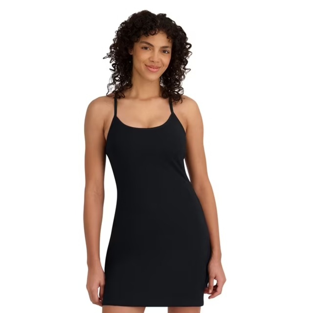 Outdoor Voices Womens Exercise Dress Black Size M Athletic Mini Dress NWT